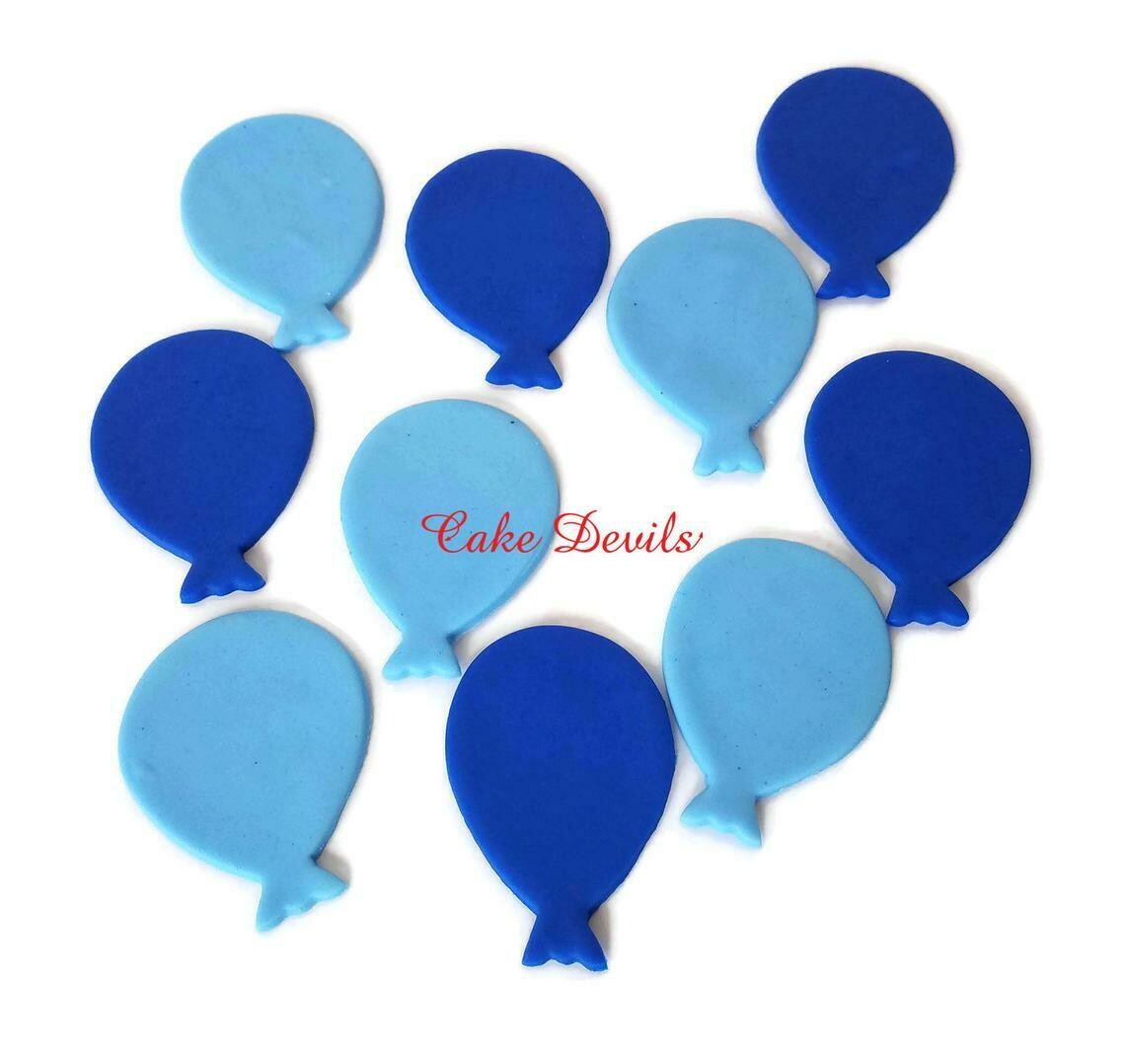 Fondant Balloon Cupcake Toppers