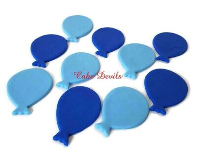Fondant Balloon Cupcake Toppers