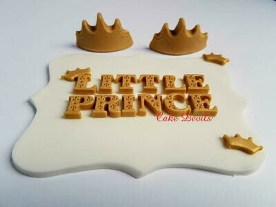 Little Prince Fondant Cake Toppers
