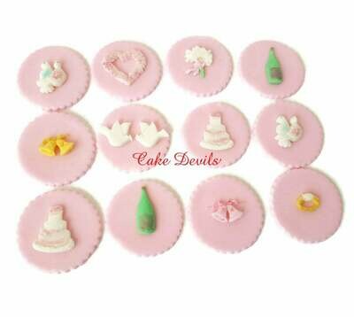 Bridal Shower Cupcake Toppers