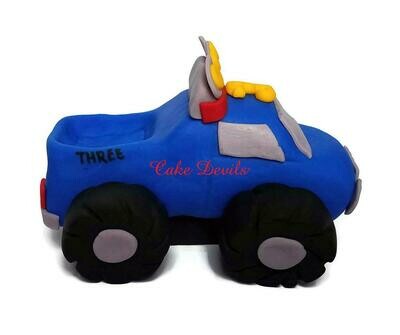Monster Truck Cake Topper, Fondant