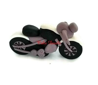 Motorcycle Fondant Cake Topper
