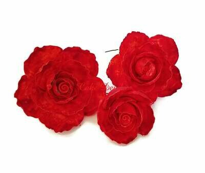 Large Fondant Rose Cake Toppers