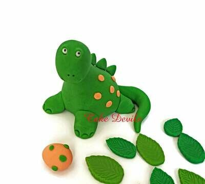 Dinosaur Cake Topper, Fondant Dino