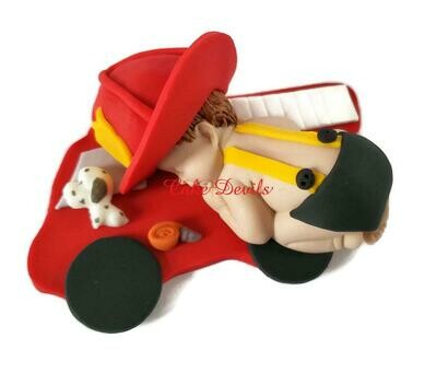 Firefighter Baby Shower Cake Topper