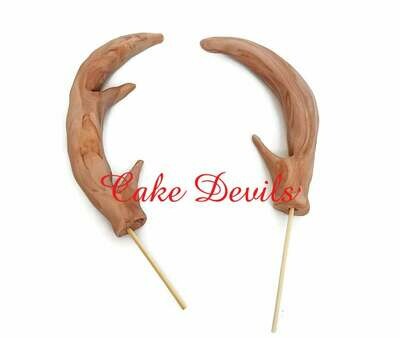 Deer Antler Cake Toppers