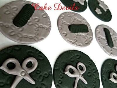 Barber Shop Cupcake Toppers