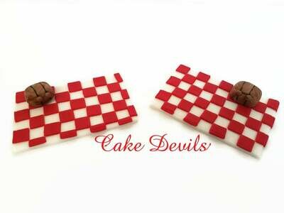 Picnic at the Pool or Lake Fondant Cake Toppers
