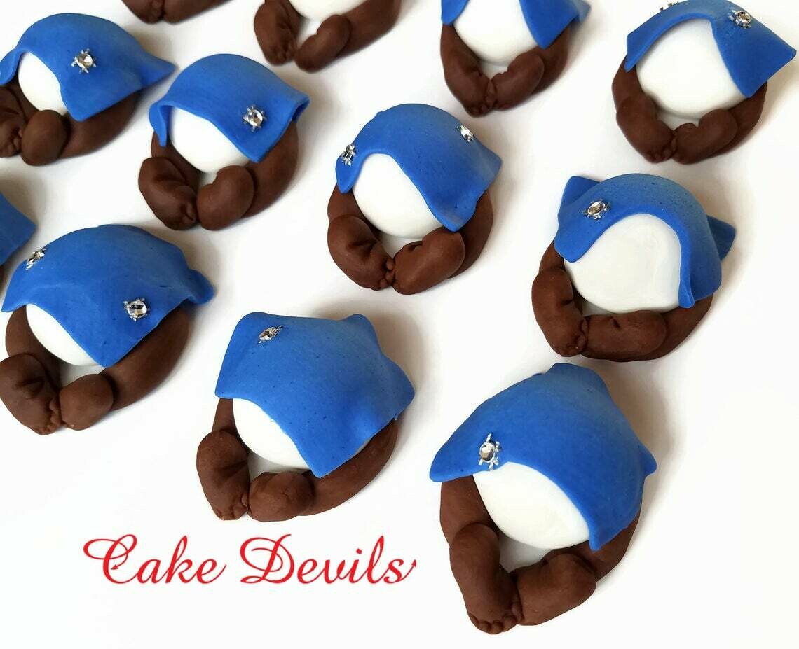 Baby Butt Fondant Cupcake Toppers