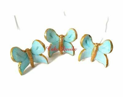Butterfly Cake Decorations, Fondant Butterflies on wires