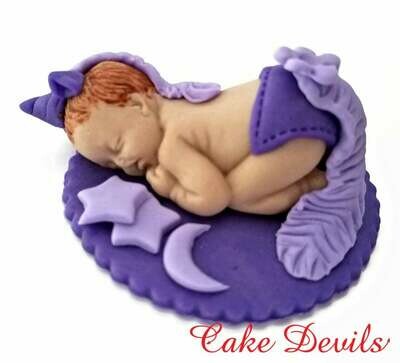 Fondant Unicorn Baby Shower Cake Topper