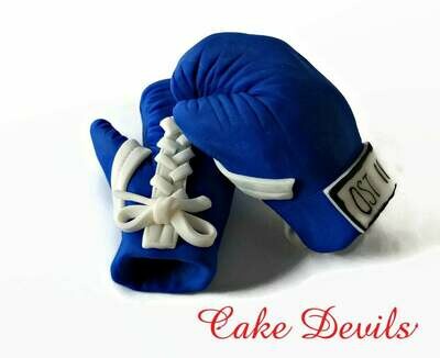 Boxing Gloves Cake Topper with laces