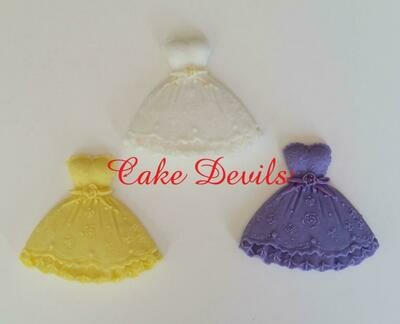 Princess Party Dress Cake Topper, Fondant Dress cake topper, Princess Dress, Girl Birthday Cake Topper, Princess party cake topper, bridesmaids