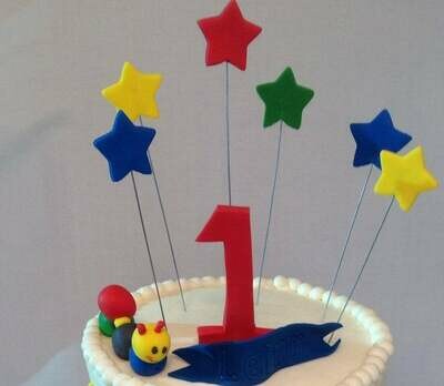Handmade Fondant Number Cake Topper, Birthday Cake Decorations, Milestone Birthday, Number Cake Topper