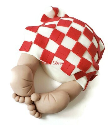 Picnic Blanket Baby Butt Cake Topper