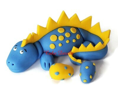 Dinosaur Cake kit with Fondant Covered Board for cake, Dinosaur Birthday Cake Decorations,