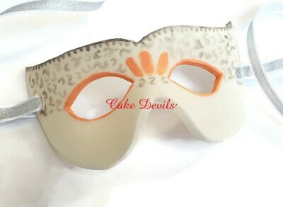 Fondant Masquerade Mask Cake Topper