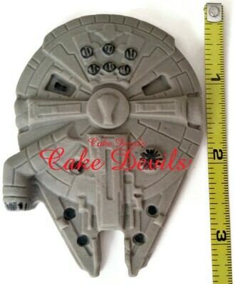 Millennium Falcon Cake Topper, fondant Star Wars Cake Decoration