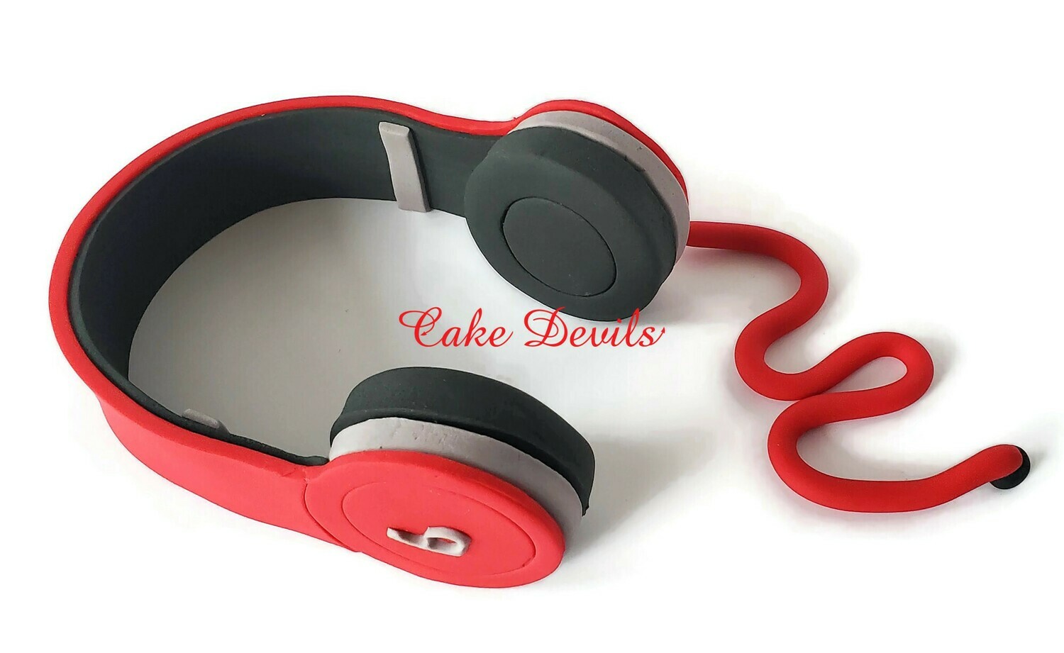 Fondant Headphones Cake Topper, Music Cake Decorations for DJ, Disc Jockey, Gamer, Video Watcher