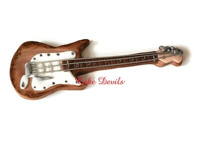 Fondant Guitar Cake Topper, Music Cake Decorations,