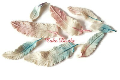 Fondant Feathers Cake Decorations
