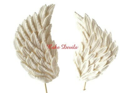 Large Fondant Angel Wings Cake Toppers
