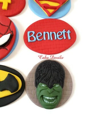 Fondant Hulk Face Cake Topper