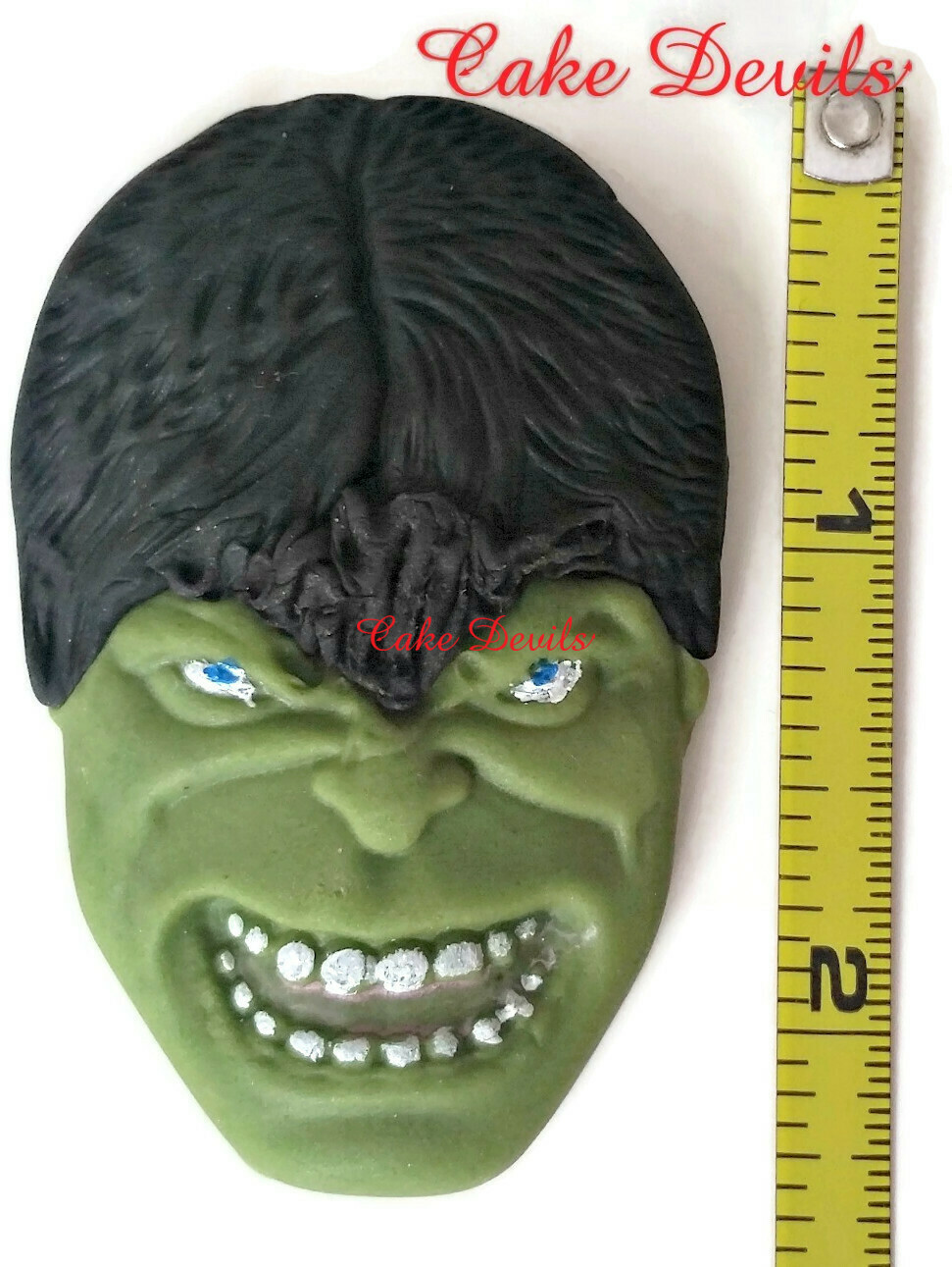 Fondant Hulk Face Cake Topper