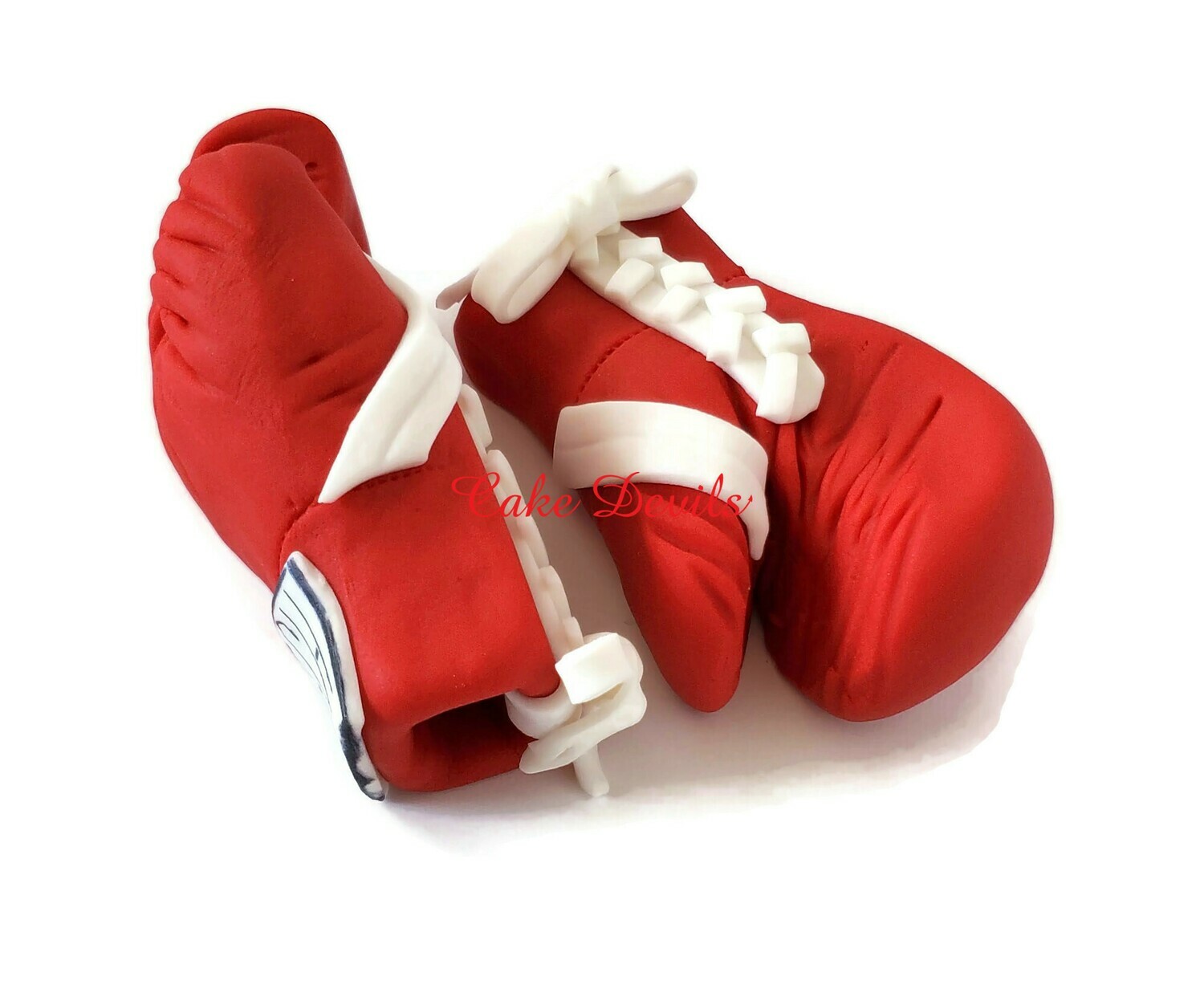 Boxing Gloves Cake Topper with laces