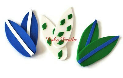 Fondant Surfboard Cake Toppers