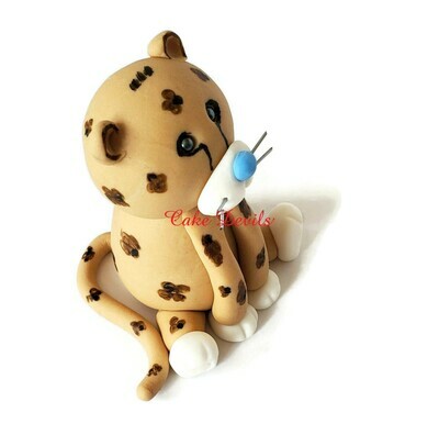 Fondant Cheetah Cake Topper