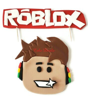 Fondant Roblox Cake Toppers