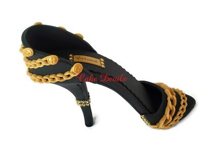 Bling and Chains Fondant High Heel Shoe Cake Topper