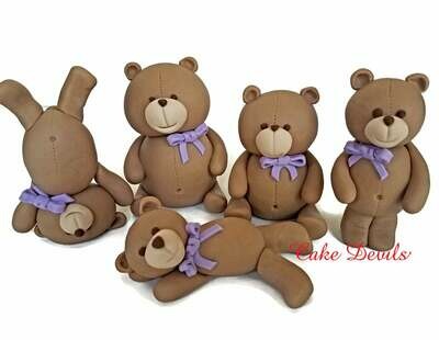 Teddy Bear Cake Toppers, Bears Cake Decorations for Baby Shower, Birthday and more!