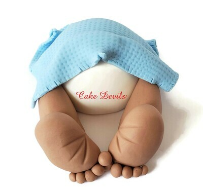 Mini Baby Butt Baby Shower Cake Topper - Perfect for a smaller baby shower Cake!