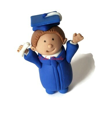 Graduation Boy or Girl Fondant Cake Topper