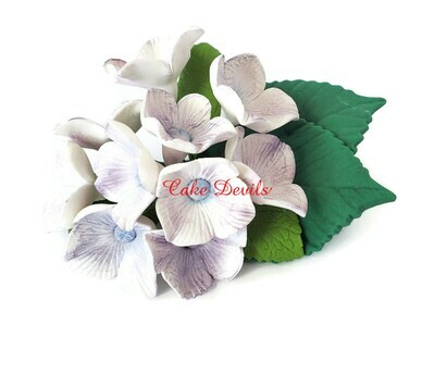Fondant Hydrangea Bunch Cake Topper