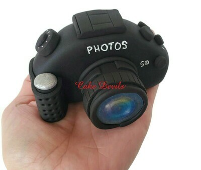 Fondant Camera Cake Topper, DSLR Camera for the photographer