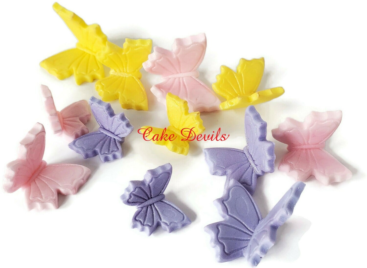 Fondant Butterfly Cake Decorations and Cupcake Toppers