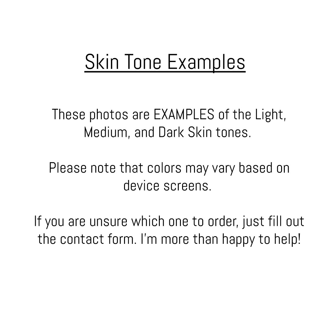 Photo examples of Light, Medium, and Dark Skin Tone Babies
