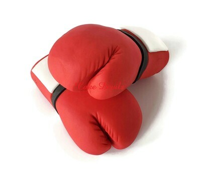 Fondant Boxing Gloves Cake Toppers, Cake Decorations for a Boxer