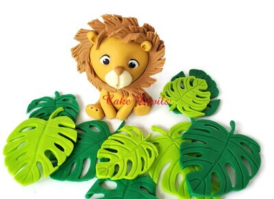 Fondant Lion Cake Topper, perfect for a Safari, Wild One, or King of the Jungle Cake
