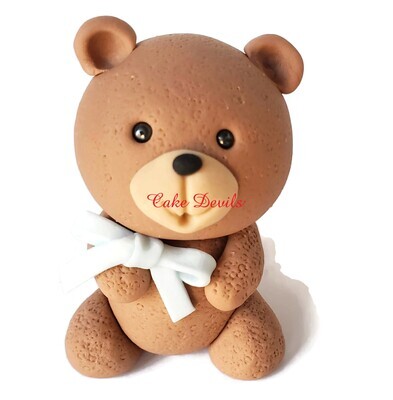Fondant Gender Reveal Teddy Bear Cake Toppers, Also great for Baby Shower, Birthday and more!