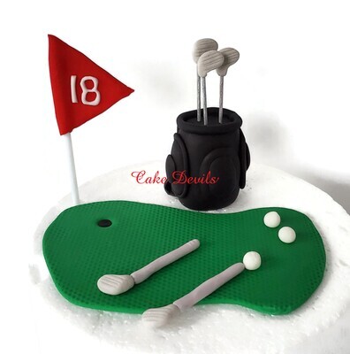 Fondant Golf Cake Toppers for Birthday, Retirement or more
