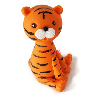 Fondant Jungle Animal Cake Toppers, Tiger, Zebra, Giraffe- perfect for a Safari Birthday!