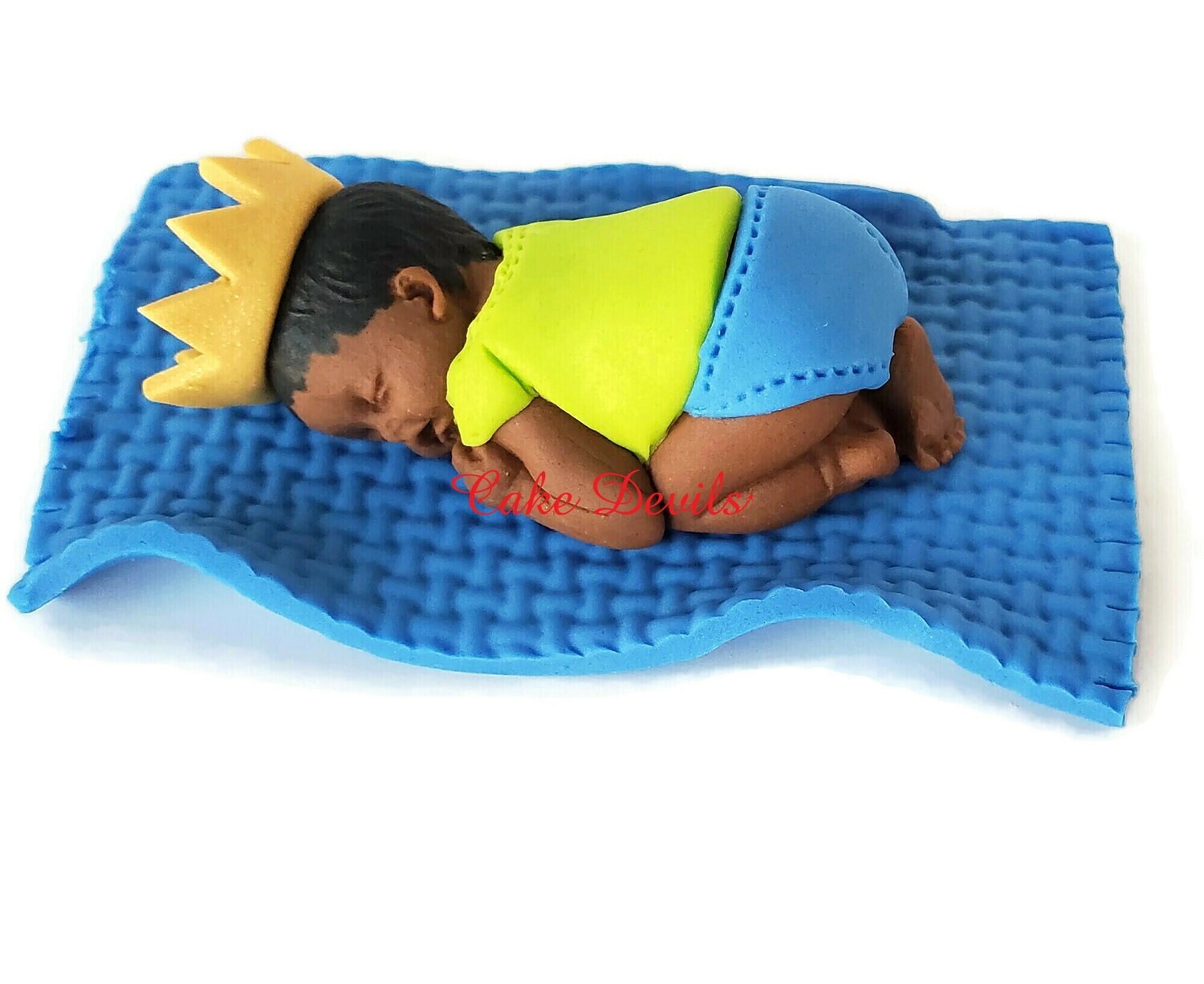 Fondant hip hop fresh Prince Baby Shower Cake Topper Crown