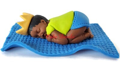 Fondant hip hop fresh Prince Baby Shower Cake Topper Crown
