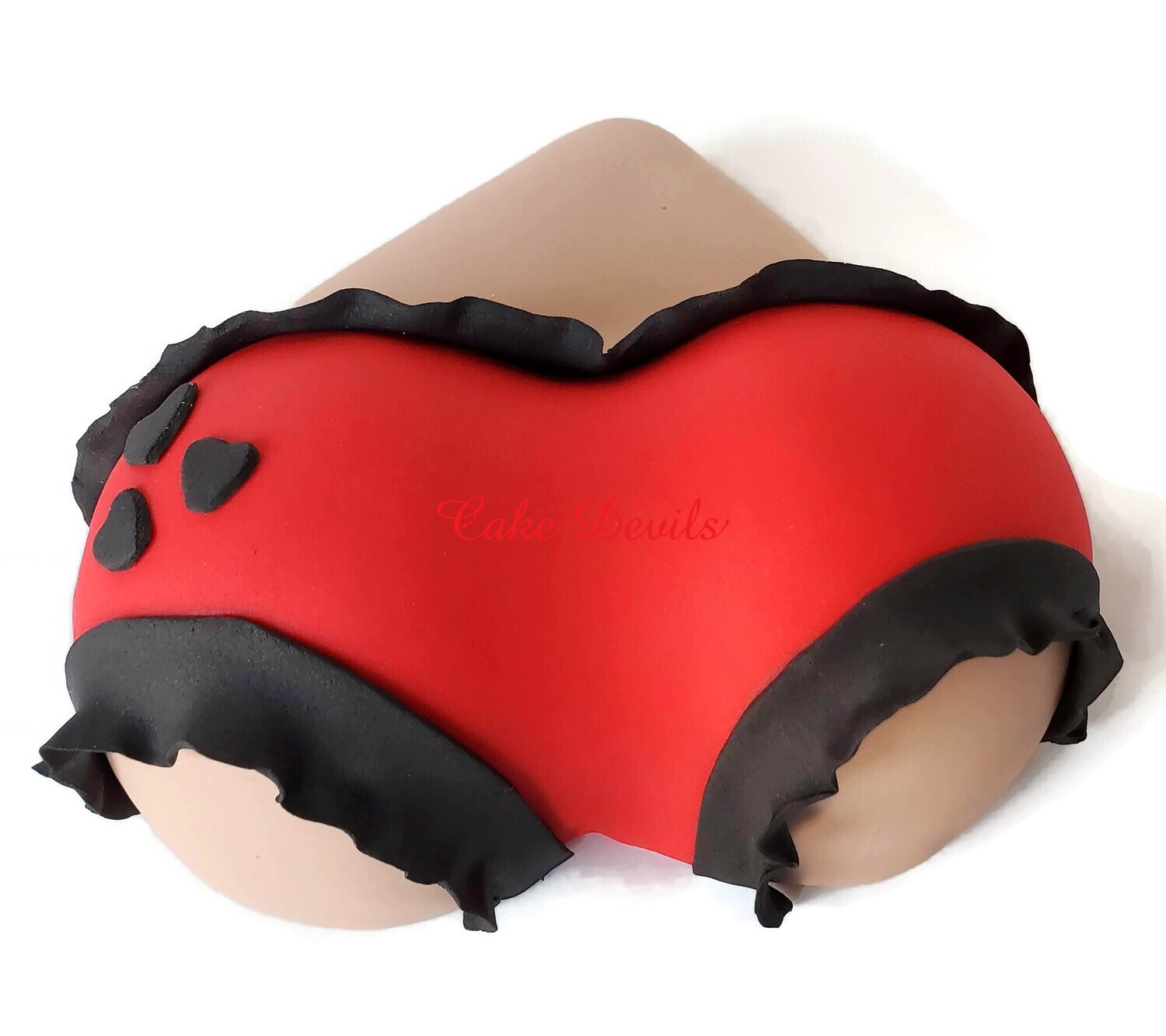 Fondant Sexy Butt Cake Topper, Backside, Rear end, for Valentine's Day, Bachelor /  Bachelorette party and more!