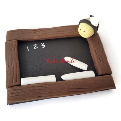 Fondant Back to School, Teacher Appreciation, or Graduation Fondant Cake Toppers