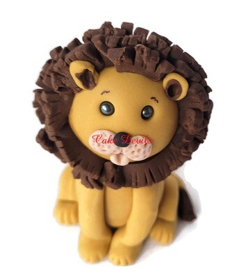 Fondant Lion, Lion Cake Topper, Birthday Party Cake, Lion Cake Decorations , handmade edible, Lion Birthday Party Supplies